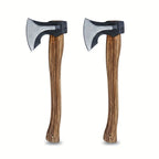 2PCS Professional Firewood Splitting Axe - Anti-Slip 
Wood Handle & Sharp Blade for Efficient Chopping & Outdoor Adventures