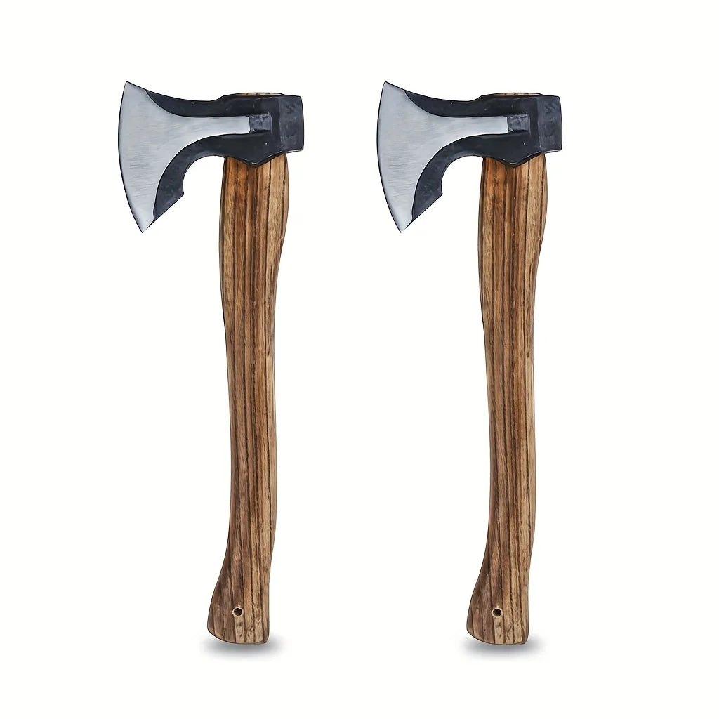 2PCS Professional Firewood Splitting Axe - Anti-Slip 
Wood Handle & Sharp Blade for Efficient Chopping & Outdoor Adventures