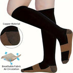 6 pairs copper fiber compression socks 
for men and women for;
 running ,and traveling for nurses and pregnant women mid-calf design