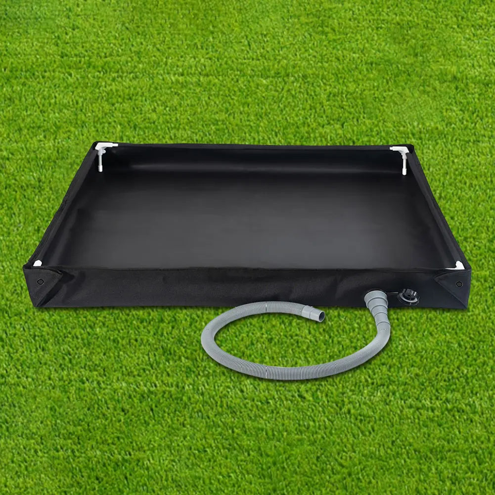 Portable Shower Pan with Drain Hose Camping , 
Outdoor Tent Shower Tray,    for RV  Camping , Beach,  Pet Bath