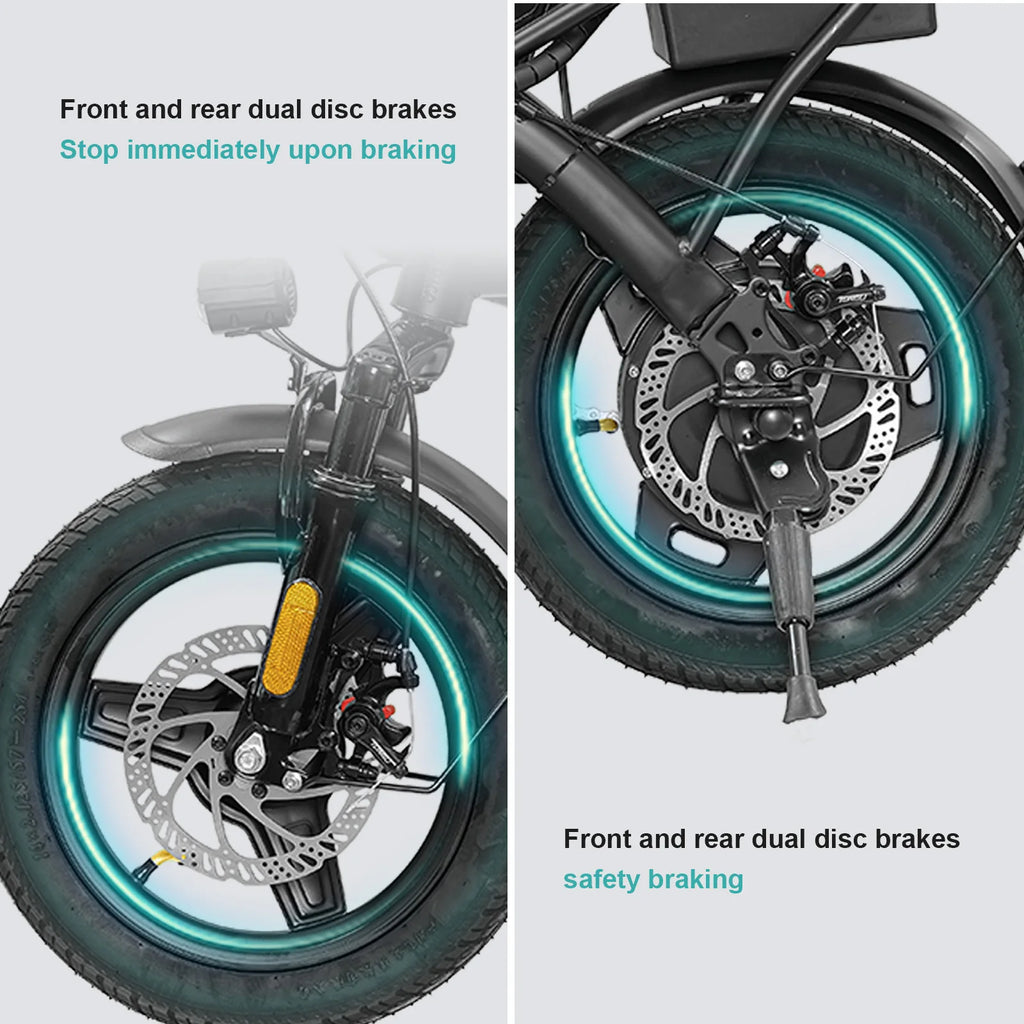 Adult Electric Bike, 20 MPH,    560W Motor,48V Removable Battery,
14inch Folding Maximum 32 Miles,1Year Warranty Ebike
