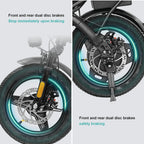 Adult Electric Bike, 20 MPH,    560W Motor,48V Removable Battery,
14inch Folding Maximum 32 Miles,1Year Warranty Ebike