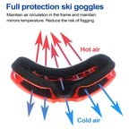 Kids Ski Goggles With UV Protection Anti-Fog Soft Snow Goggles Winter Snowboard Children Skiing Glasses For New Year