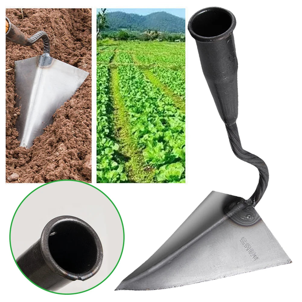 Small Tip Hoe Triangle Agricultural Land Turning Loose
 Soil Hoe Hand Plow/Manual Plough Rake Hoe Agricultural Farming Equipment