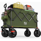 Outdoor Folding Stroller with Brakes and Cup Holders, 
500-pound Heavy-duty All-terrain Wheels