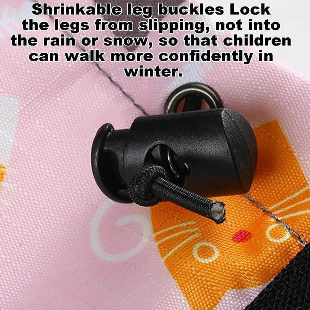 Outdoor Waterproof Snow Gaiter Outdoor Adjustable Snow Shoes Cover Windproof Sand Prevention Children's Outdoor Leg Covers For