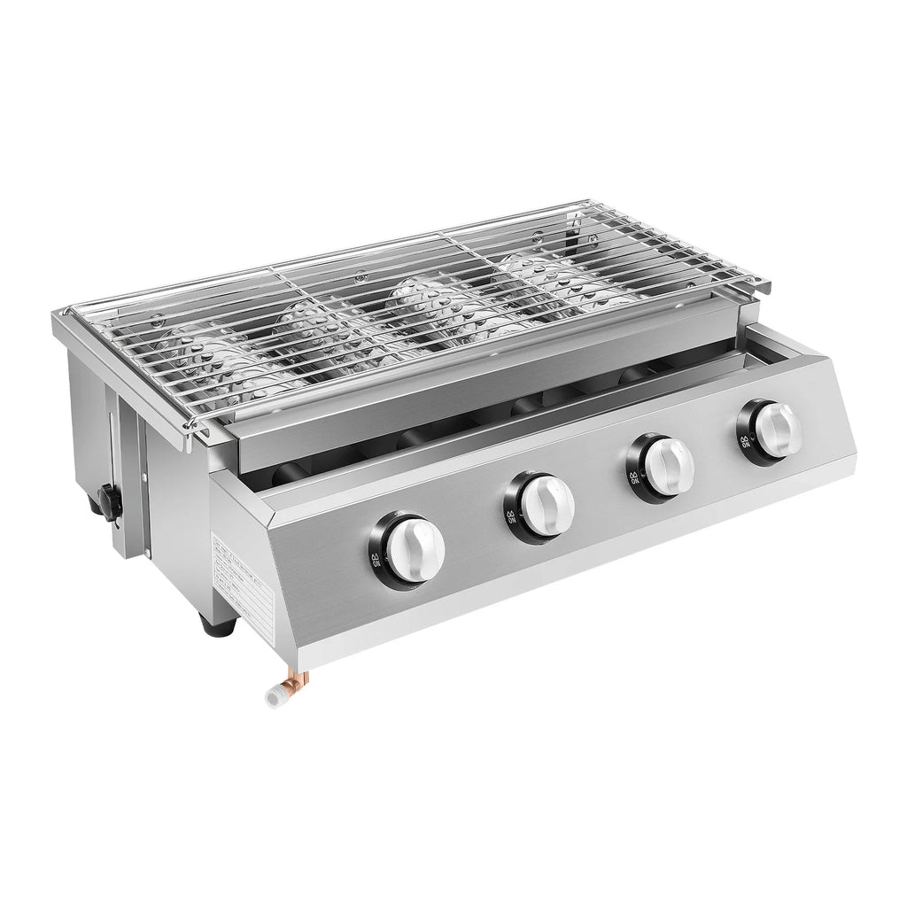 4 Burners , BBQ Propane Gas Grill.
Removable Smokeless Barbecue Grill
Portable for Outdoor Patio Garden