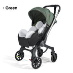 Multi-functional baby stroller, Foldable , Outdoor handcart, Adjustable backrest, Bidirectional push high view