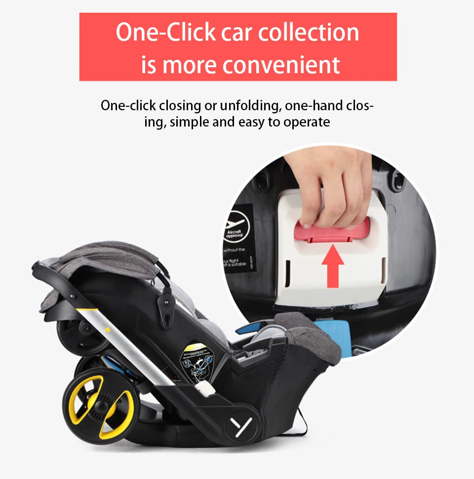Baby Stroller Multifunctional Car Seat 3 in 1 For Newborn , Infant Buggy Safety Cart Carriage
