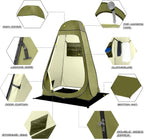 Pop Up Shower Tent, Portable Privacy 
Camping Changing Shelter with Rain Cover & Windows, UPF 50+ Waterproof