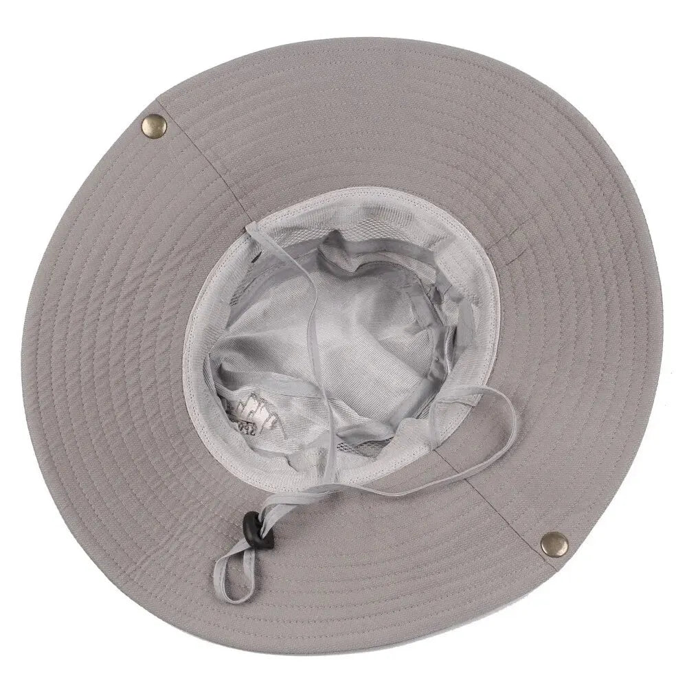 Sun shading hat, with chin strap