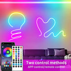 Neon LED Rope Lights 
For any dining or bed room 
Flexible LED Light configuration With Remote And APP Control