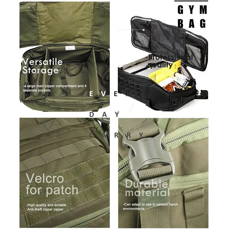 40L 60L 80L Waterproof Travel Bags Large Capacity  Men Duffel Bag