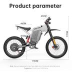 EKX X21 Max Electric cycle
3000W Brushless Gearless Motors
 60V30AH Lithium Battery Speed 85Kmh Adult Off Road Ebike