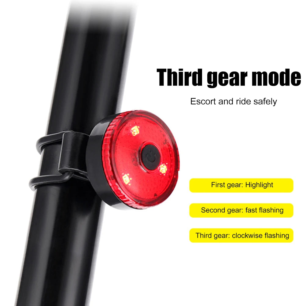 Bike Tail & Headlight           Rear Light Rechargeable 
Front Light 3 Modes           LED Riding Warning Light for Outdoor Cycling