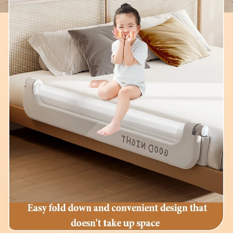 Baby Bed Guardrail Safety Barrier
Sleeping.   Prevent Falling for Babies Crib Toddler Side Protective