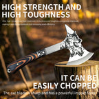 High Hardness Stainless Steel Survival Axe .  
Multi-function Outdoor Camping Tactical Wolf-head Axe.
Hunting Tools , Portable Tomahawk