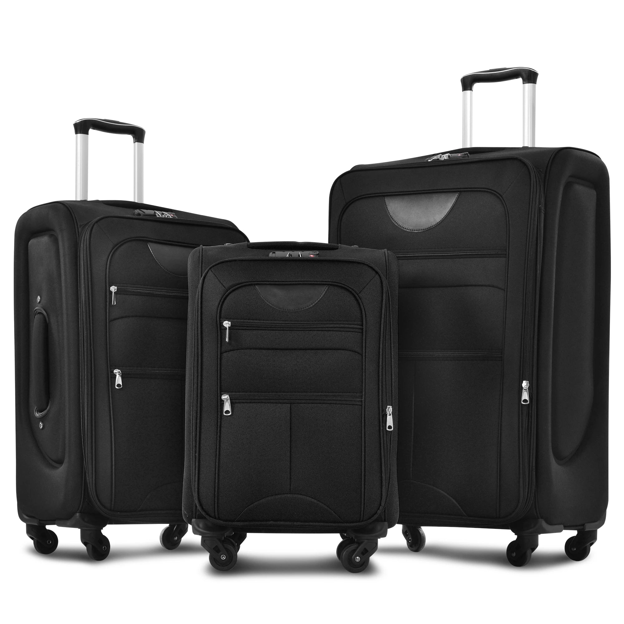 Softside Luggage,  Expandable,  3 Piece Set, Suitcase ..  
Upright Spinner Softshell Lightweight for Travel