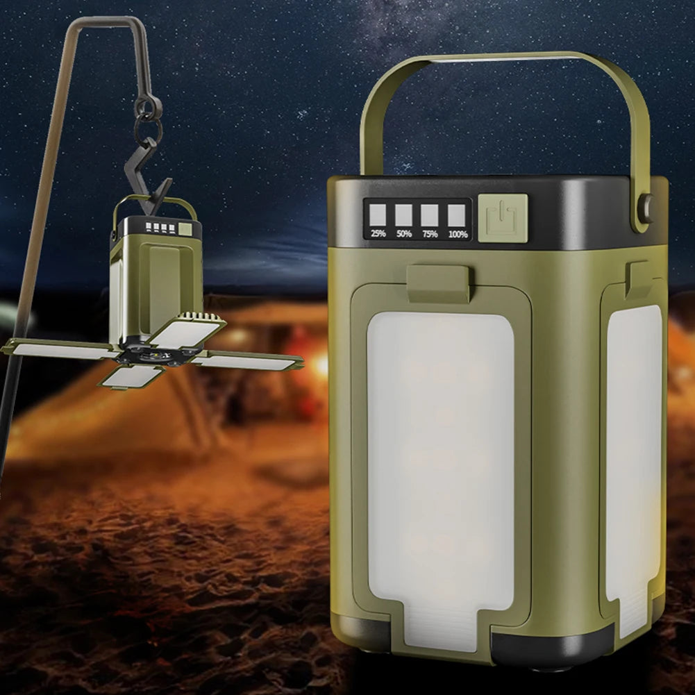Rechargeable Lantern , Power Bank Solar.   
Camping , Portable,
Flashlight ,LED Tent Light for Camping ,  Hiking  , Fishing
