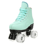 2025 Double-Row Roller Skate Shoes  
4 Wheels Skates For Women Men Outdoor Sport Skating Training Quad Sneakers Size 34 35 36-45