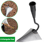 Small Tip Hoe Triangle Agricultural Land Turning Loose
 Soil Hoe Hand Plow/Manual Plough Rake Hoe Agricultural Farming Equipment