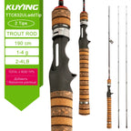 KUYING TETON  5'2" 6' 6'3" 6'4"6'2" 6'6"  Cane Spinning Rod &  Casting FUJI Carbon 1-4g 0.8-3g 2-10g M-Fast bfs