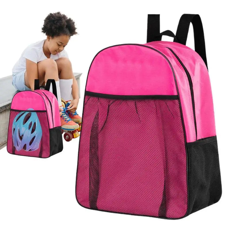 Roller Skates Backpack Compartmented
Comfortable, Portable ,  Waterproof - Skate Case 
 Multi-functional Sports Backpack For Knee pads