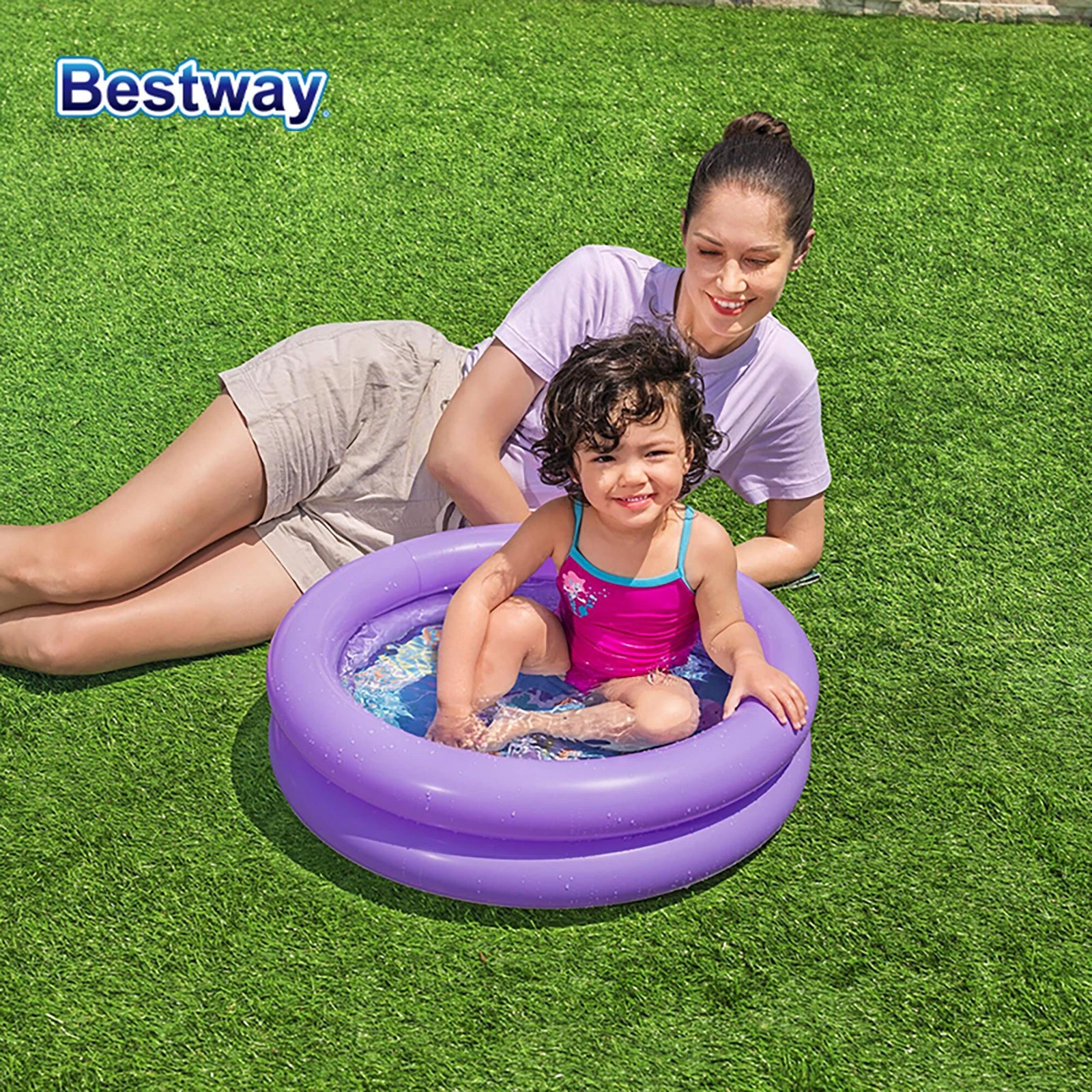 Bestway 51061 Backyard Swimming Pool, 
Portable Bathtub, Fun-Filled Play  Inflatable