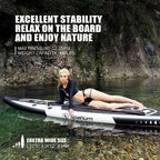 Spatium Inflatable Paddle Board Touring Portable Water Sports 
Air Inflatable Anti-Skid Surfing Board Equipped With Backpack
