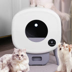 Automatic Smart Cat Toilet,   Electric Litter Box Can Be Remotely Controlled By App enclosed