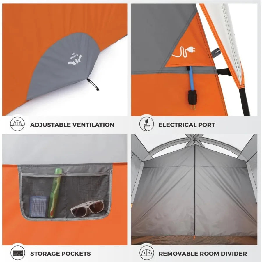 Family Camping  for 10 /11 /12 Person
Large Multi Room Cabin Tents
