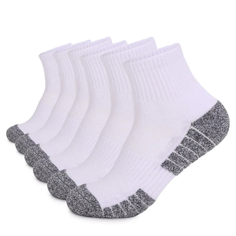 6 pairs Outdoor sports socks 
Thickened towel bottomed hiking 
 Sweat-absorbing short tube sports running Men / women