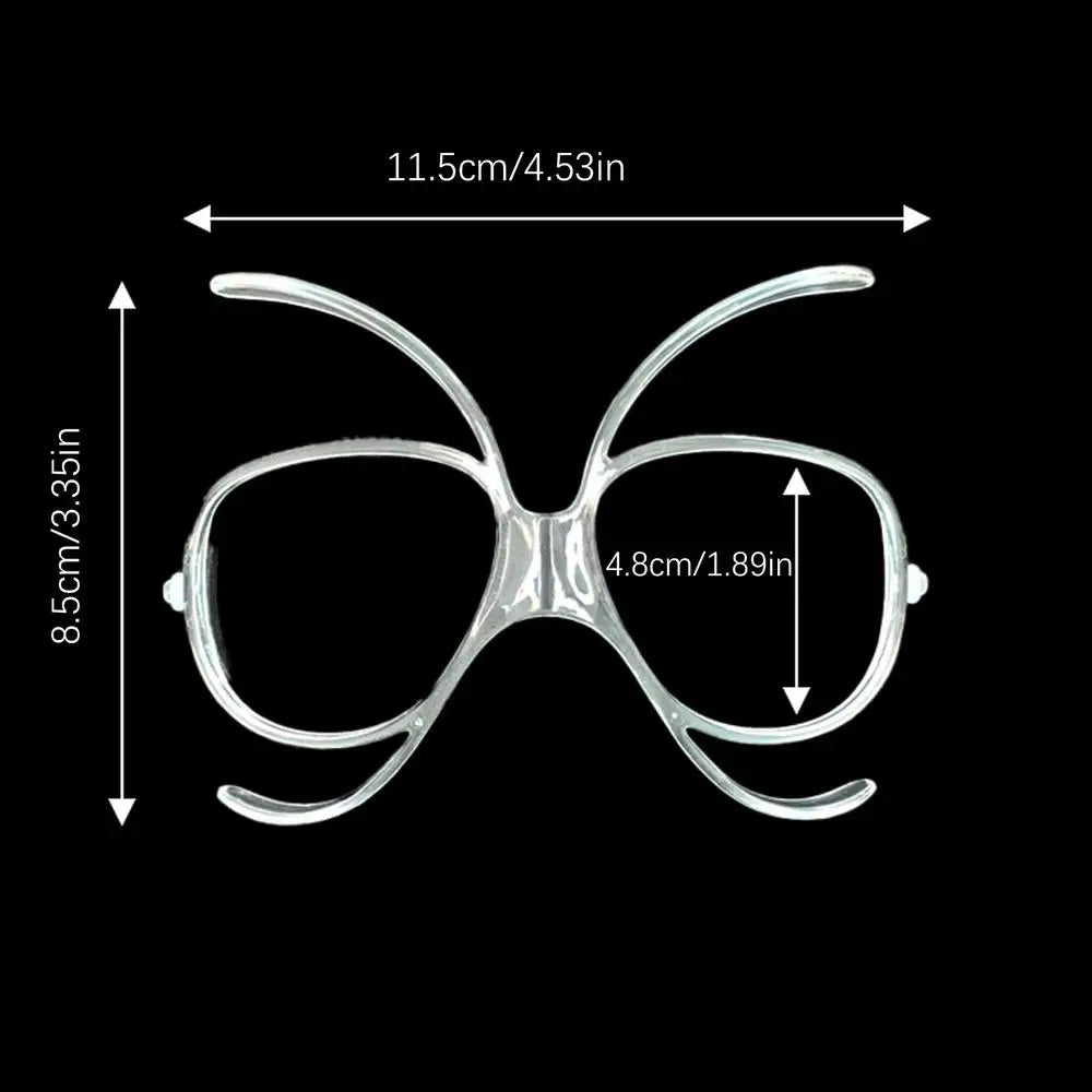 Prescription Ski Goggles Rx Insert Ski Goggles Insert Adapter Professional Transparent Flexible Bendable Goggles Accessories
