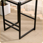 Gray Set of 2 Hand Weave Bar Stools with Back
Counter Height Bar. Paper Rope Woven for Kitchen Home & Office