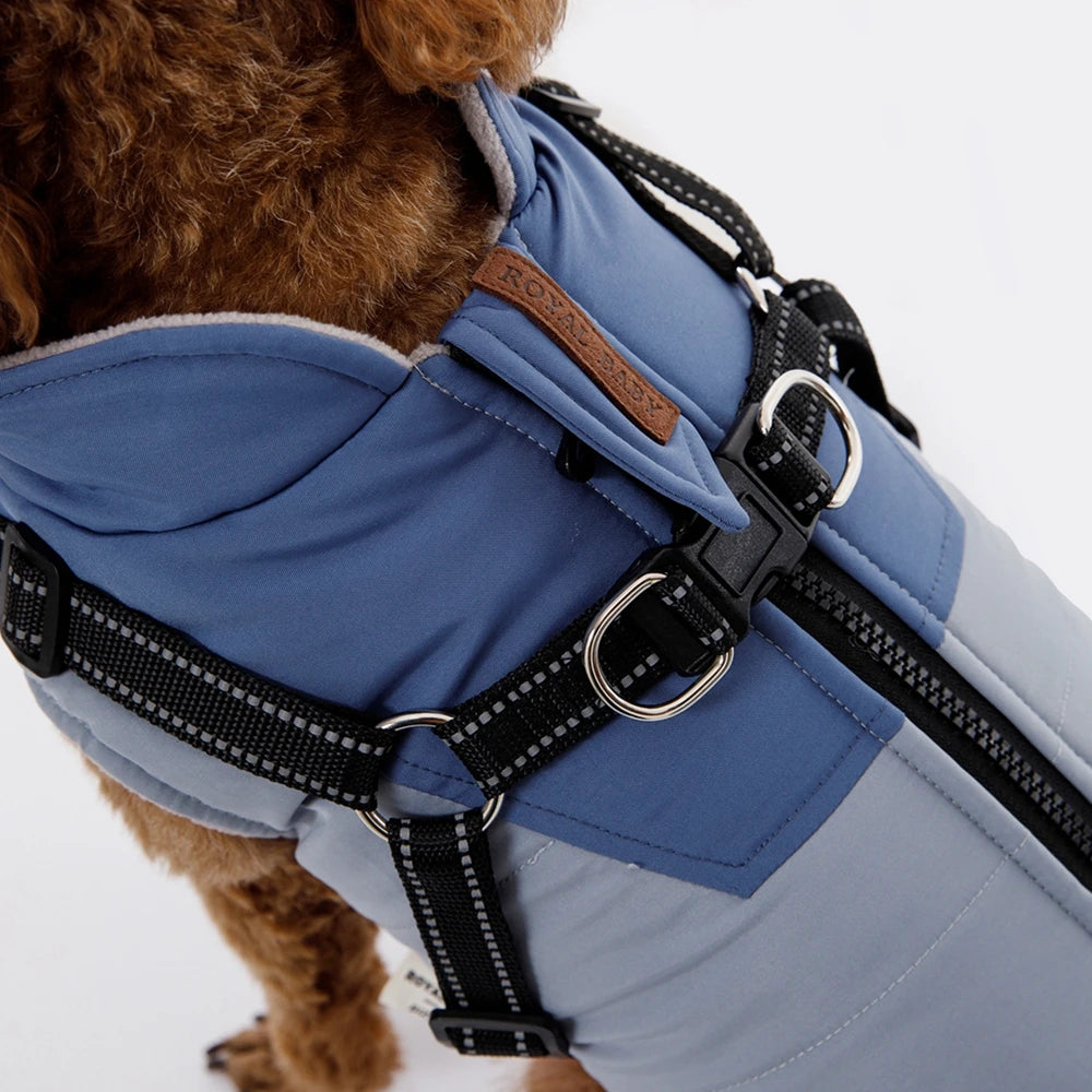 Pet Dog Jacket With Harness 
Winter Dog Clothes For Small Large Dogs 
Warm Waterproof  Coat Chihuahua