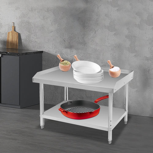 36*24*35 cm Commercial Work Table Work with Backsplash Prep for Kitchen Restaurant ,Garage ,Laundry