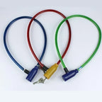 Bicycle Lock Exquisite Steel Cable. anti-theft With 2 Keys