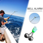 20-1PCS Fish Bite Alarm ,
Twin Spiral Bells,
 Fishing Indicator Bait Alarm. Outdoor Night Fishing Alarm Bell