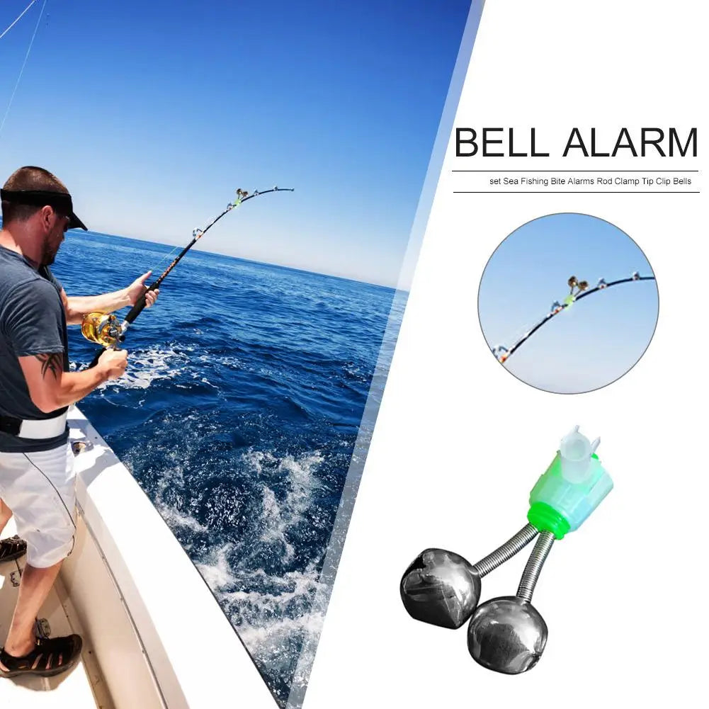 20-1PCS Fish Bite Alarm ,
Twin Spiral Bells,
 Fishing Indicator Bait Alarm. Outdoor Night Fishing Alarm Bell