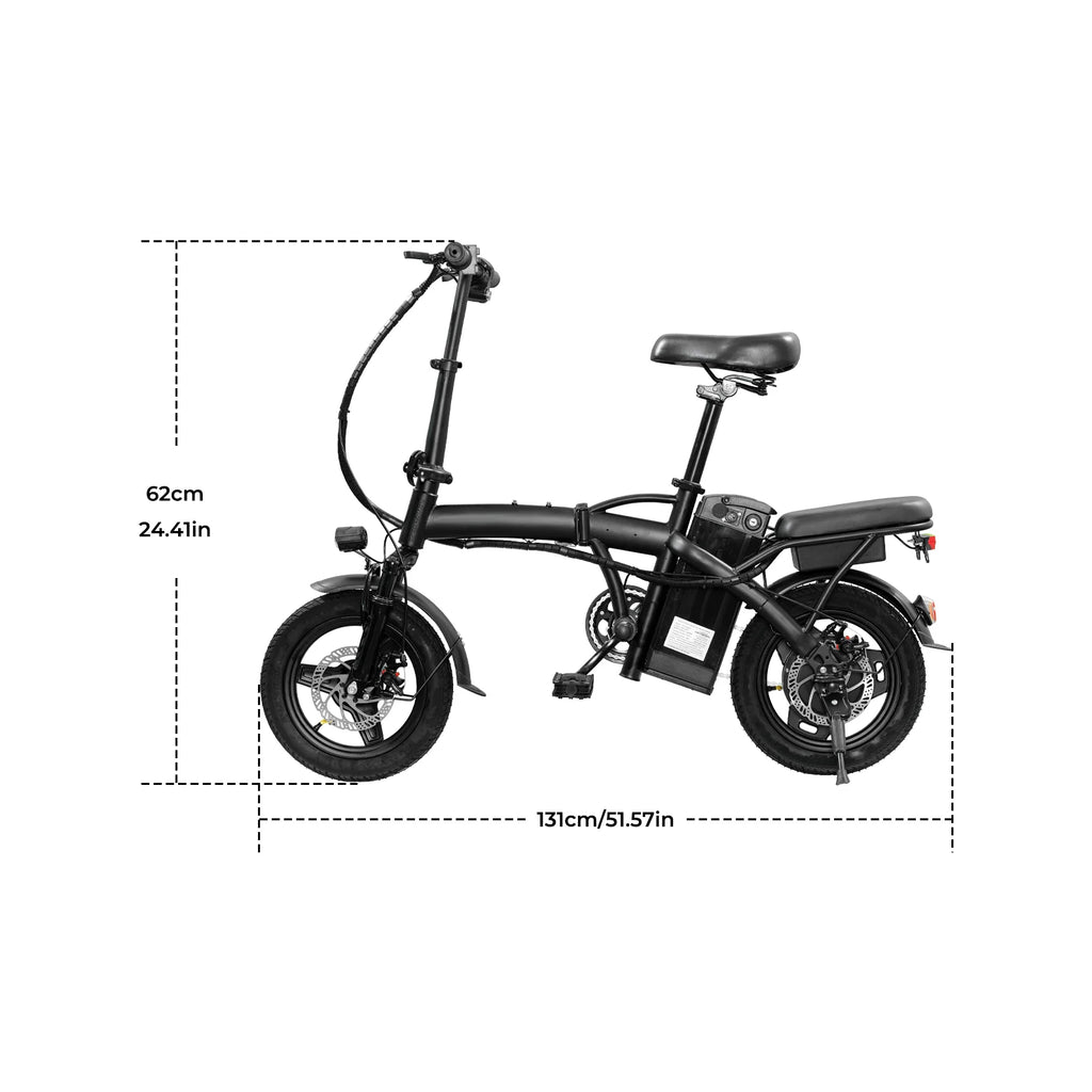 Adult Electric Bike, 20 MPH,    560W Motor,48V Removable Battery,
14inch Folding Maximum 32 Miles,1Year Warranty Ebike