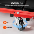 SucceBuy Foldable Z Garage Creeper.  Rolling , Folding,  
Mechanic Creeper Stool with 6 Wheels .
Tool Tray and  Padded Seat , For Garage ,Shop or Home
