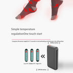 1Pair Winter Heated Socks Anti Slip 
Battery Powered 
Cold-Proof  Heating Warm Long Socks For Outdoor Skiing Hiking