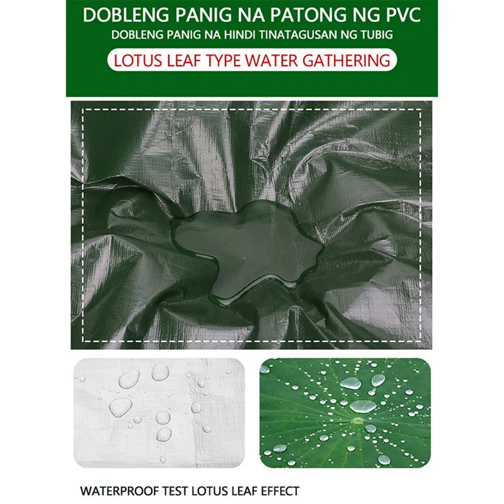 Multi Purpose Tarp Cover Waterproof Tarpaulin Sunscreen Multipurpose Protective Cover 6x10/10x13/13x16 Feet Heavy Duty Tarp