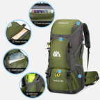 50L Travel Backpack Camping Men Large Hiking Bag 
Tourist Rucksack Waterproof ,Climbing Mountaineering 
A Must have