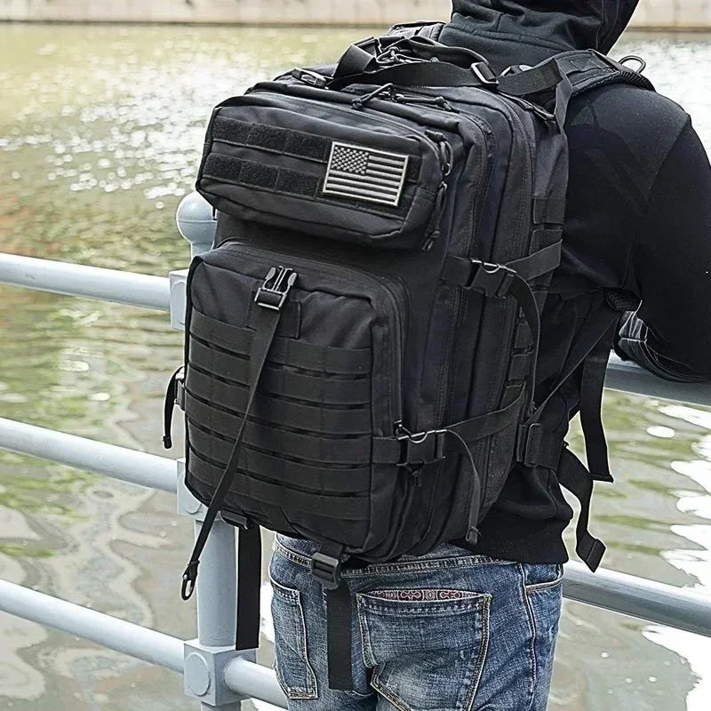 45L Man Tactical Backpacks Traveling  Outdoor 3P School Pack EDC Molle Pack