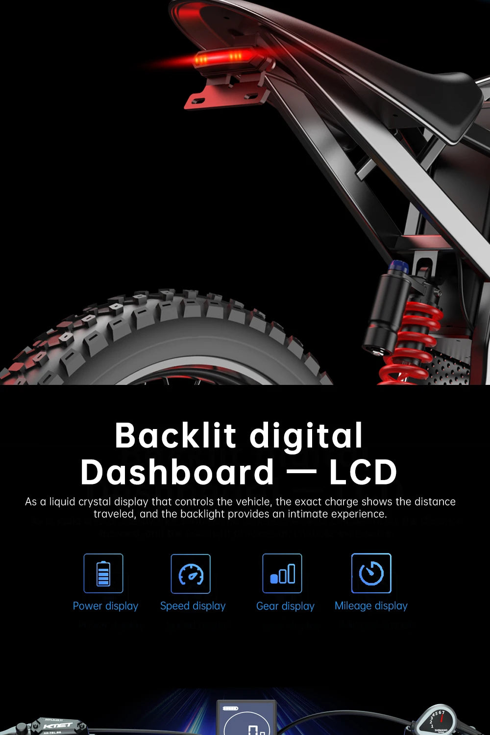 EKX X21 Max Electric cycle
3000W Brushless Gearless Motors
 60V30AH Lithium Battery Speed 85Kmh Adult Off Road Ebike