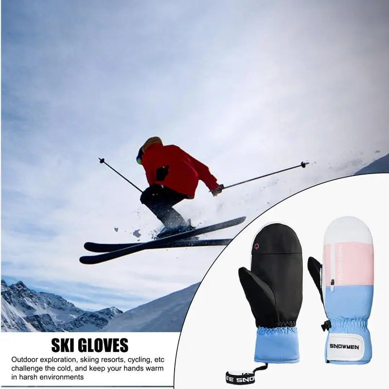 Winter Warm Ski Gloves , Cycling , Mittens  Waterproof,  Snowboard , Female / Male