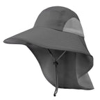 Summer 12CM Large Brim Sun Hat . 
Men Women Breathable Fishing Cap
Sun UV Protection Mesh Fisherman Hiking, Beach