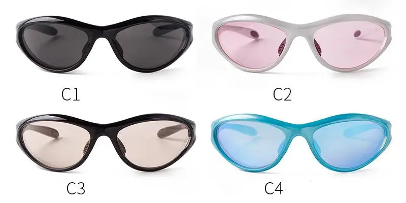 SORVINO Y2K Sunglasses Summer Spicy Girl Outdoor Bicycle Cycling Sports Sun Glasses Women Vintage Shades Fashion Punk Eyewear