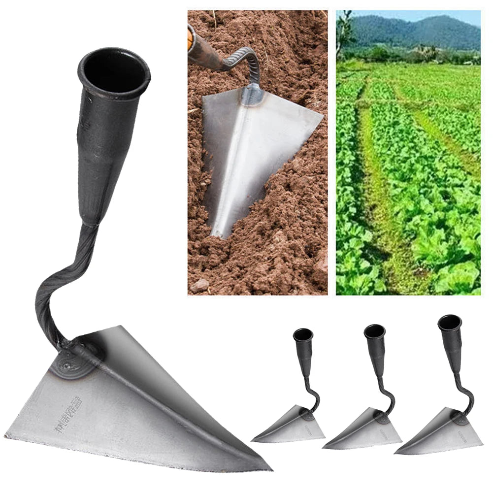 Small Tip Hoe Triangle Agricultural Land Turning Loose
 Soil Hoe Hand Plow/Manual Plough Rake Hoe Agricultural Farming Equipment